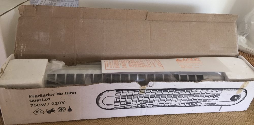 Irradiador de tubo quartzo