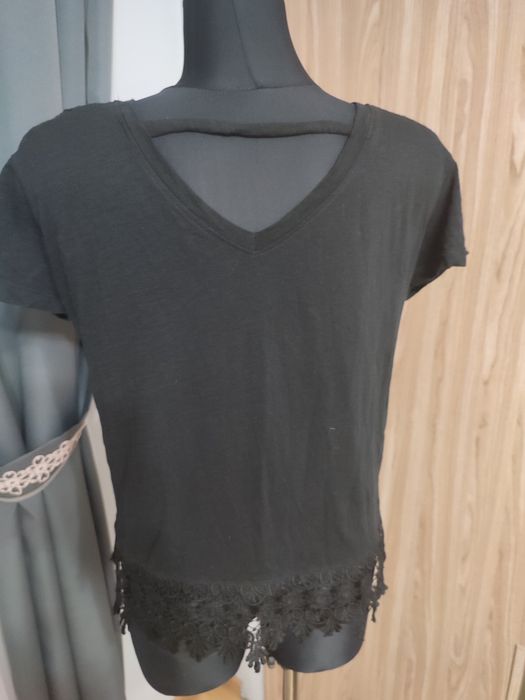 T shirt z koronką rozmiar L