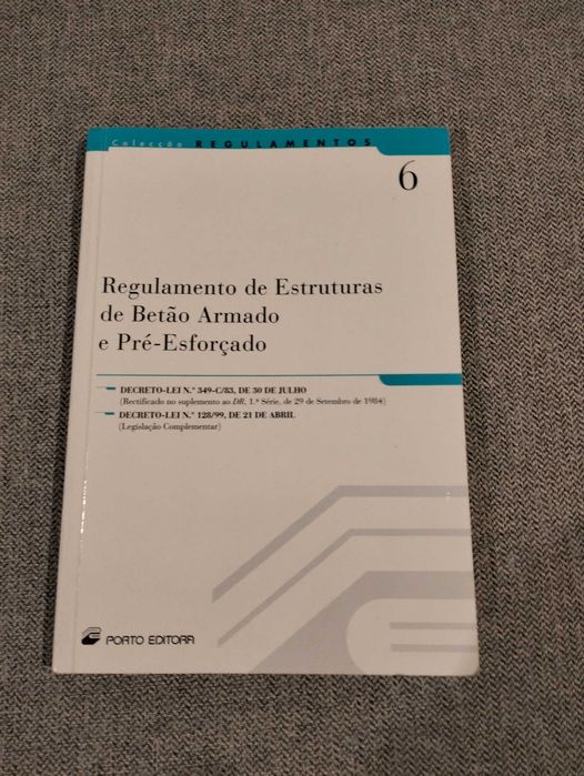 Livro "Regulamento de estruturas de betão armado e pré-esforçado"