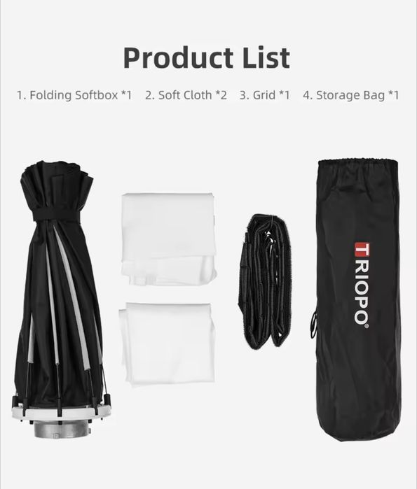 Новий октобокс Triopo K-2 55 см під Bowens | софтбокс+соти