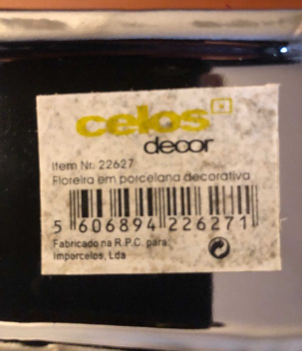 Floreira Porcelana Decorativa