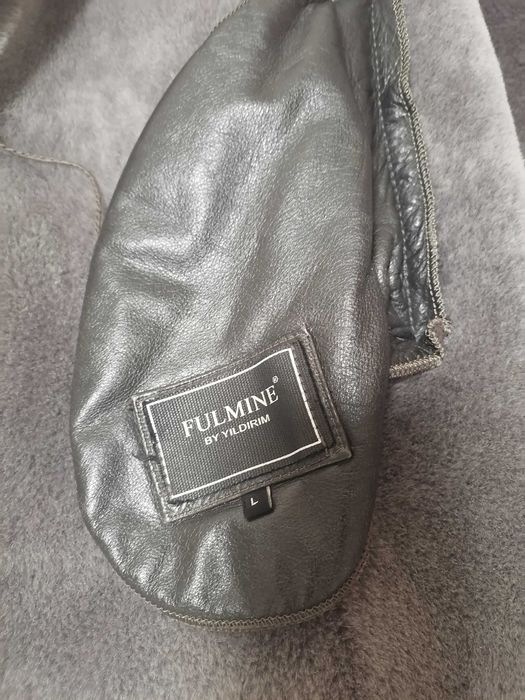 Зимова шкіряна дублянка розмір 52-54