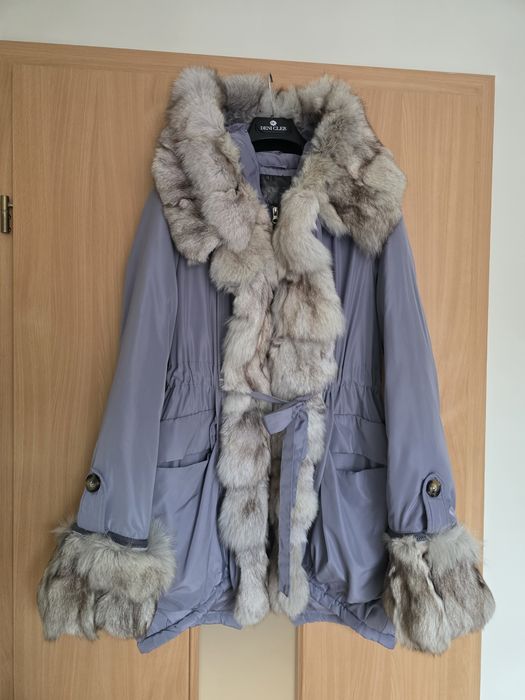 Parka puchowa futerko