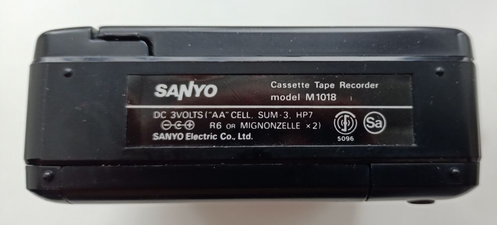 Винтажный аудио плеер рекордер SANYO M1018 В упаковке как новый Japan ...