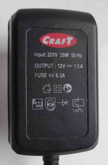 Блок питания Craft 12V 1.5A 35W адаптер