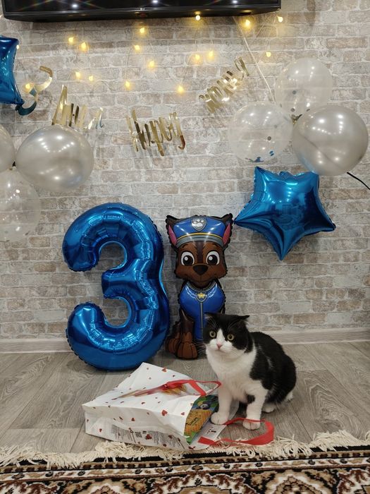 Кульки на день народження 3, фольговані кульки