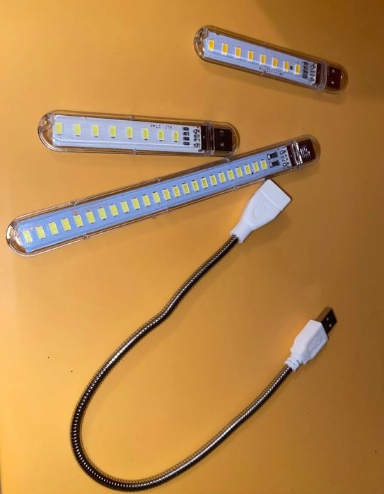 Лампа світлодіодна для повербанка 24 LED USB Холодне світло