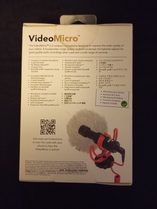Microfone Rode videomicro
