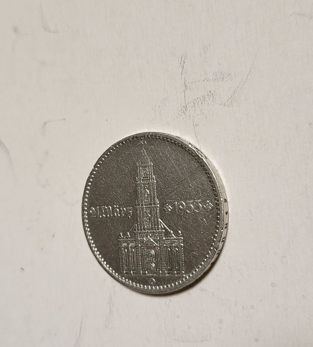 Монеты серебро 2 марки Кирха с надписью 1934