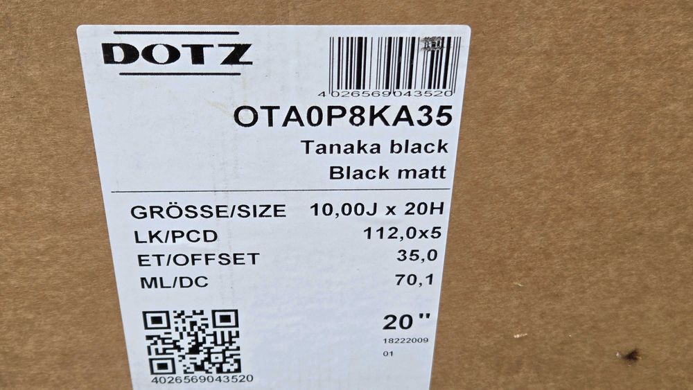 Alufelgi Dotz 20 5x112 VW Audi Mercedes
