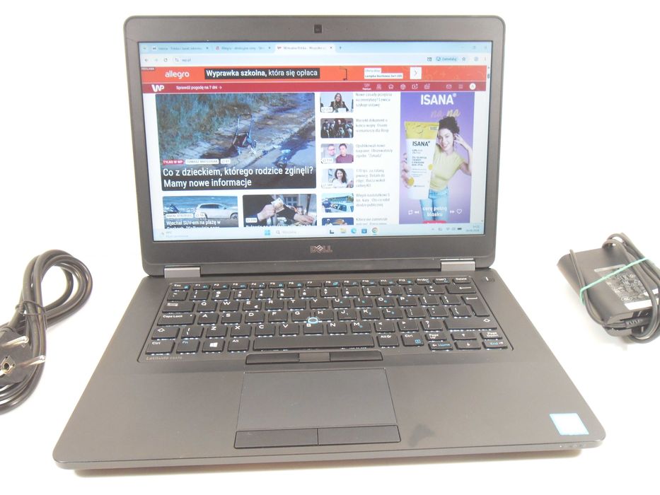 Laptop Dell Latitude e5470 i3 SSD256 Win11 Gwarancja ROK ! FV23