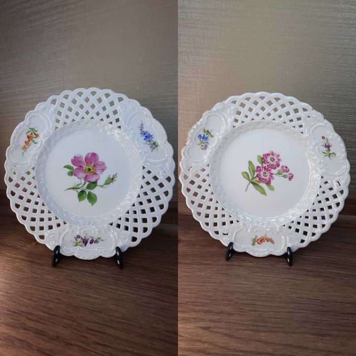 Две старинные тарелки Meissen  19 век. Смотрите все мои объявления!