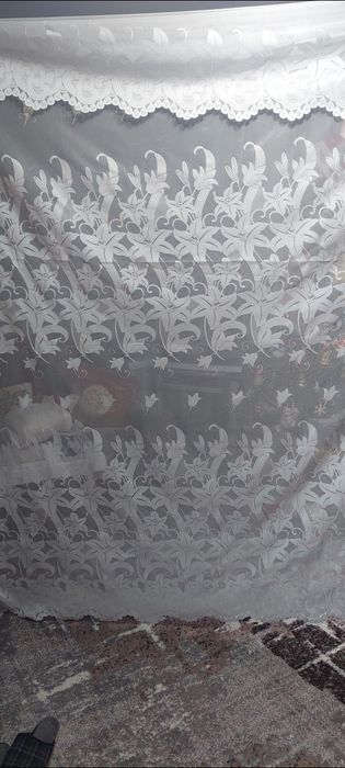 Красиві дві тюлі 220×300  штора с ламбрекеном   занавеска