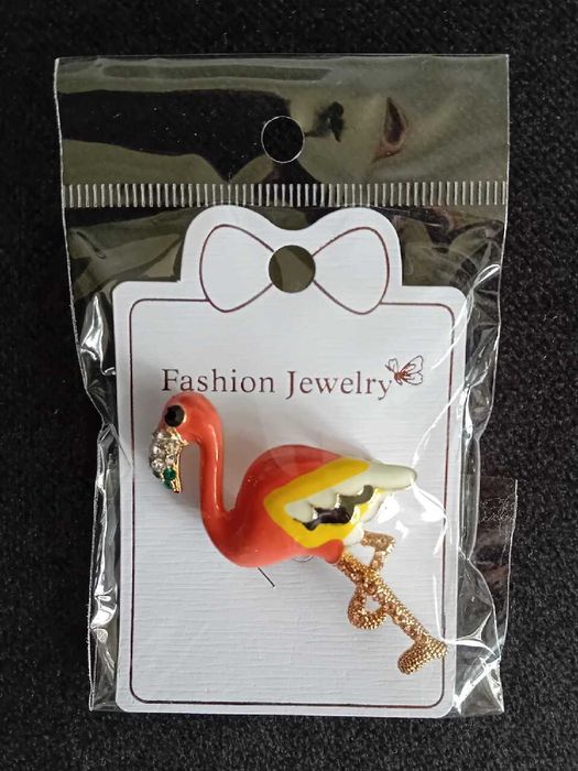 Broszka/Przypinka - flaming