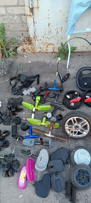 Трёхколёсный велосипед на запчасти