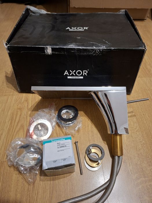 Bateria umywalkowa Axor Massaud jak nowa! Komplet!