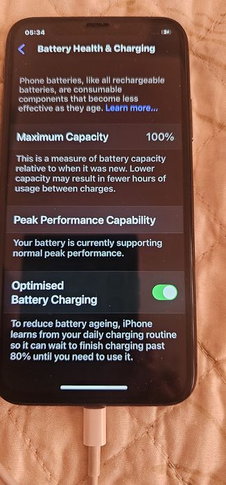 Iphone X , com nova bateria-100%