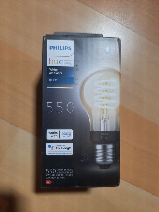 Żarówka Philips Hue White Ambiance E27 7W