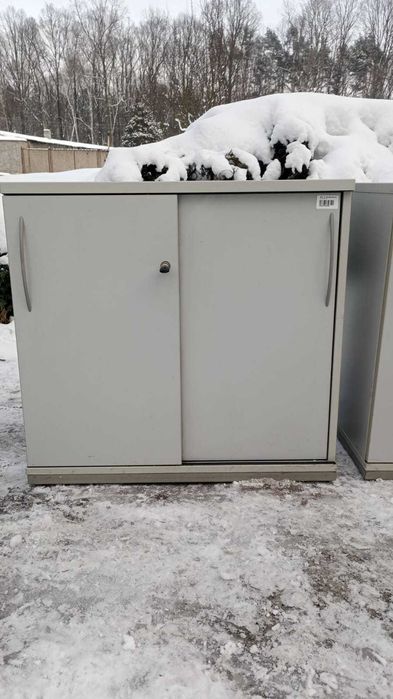 Komoda aktowa szara 80cm komody szafy aktowe biuro dom szkoła