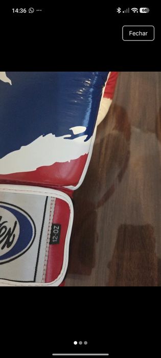 Luvas fairtex 12 onz novas