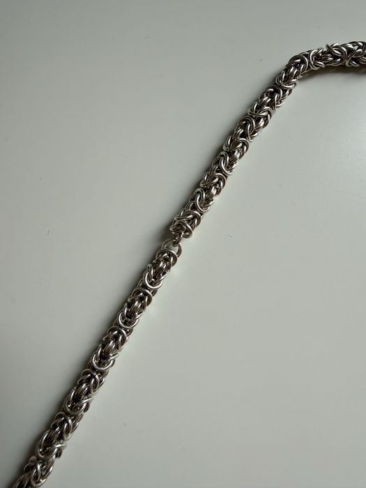 srebrny łańcuszek królewski 925 44g 60cm