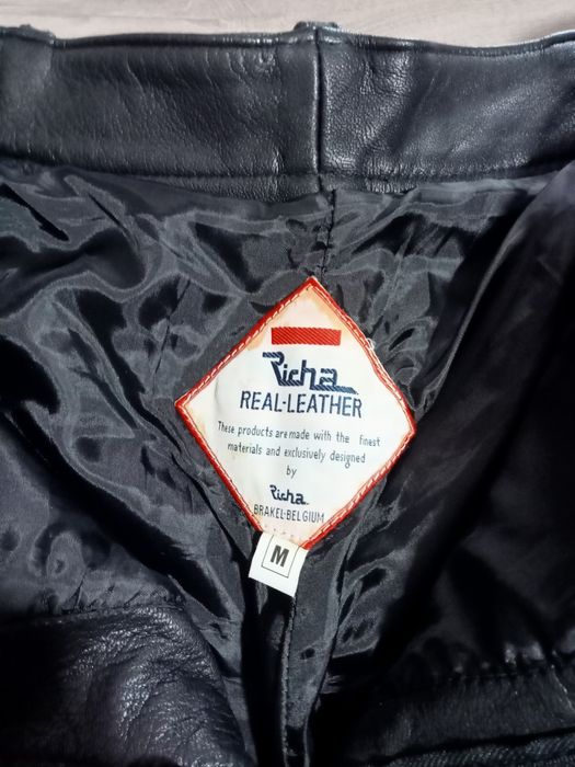 Calças de Couro Top