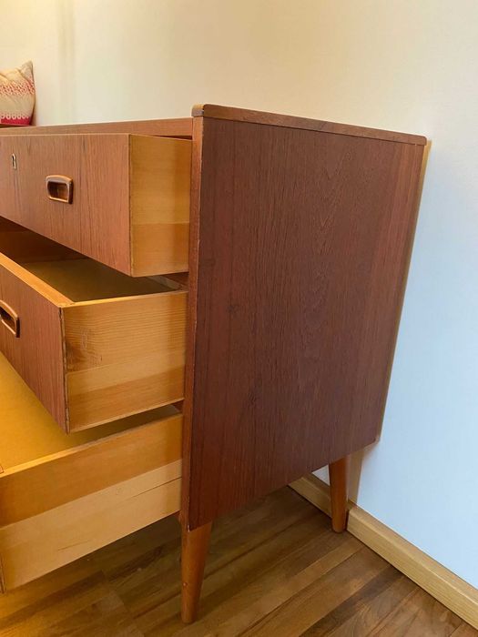 Komoda skandynawska ciemny teak lata 70