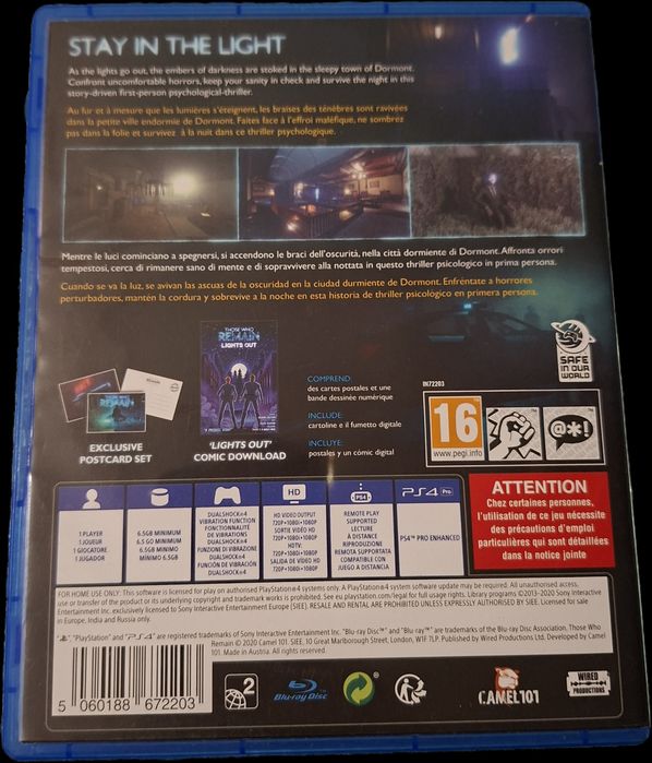 Jogo ps4 those who remain deluxe edition