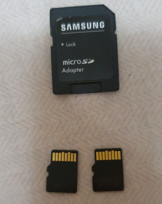 Комплект карт пам’яті microSD 8GB (Kingston та Silicon Power) + SD-адаптер Samsung