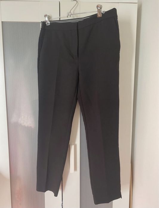 ZARA - Calças Clássicas/Executivas Pretas | Tam. L