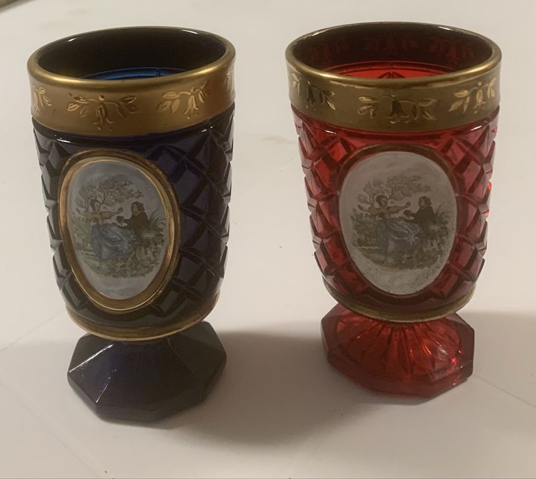 Conjunto de copos vintage