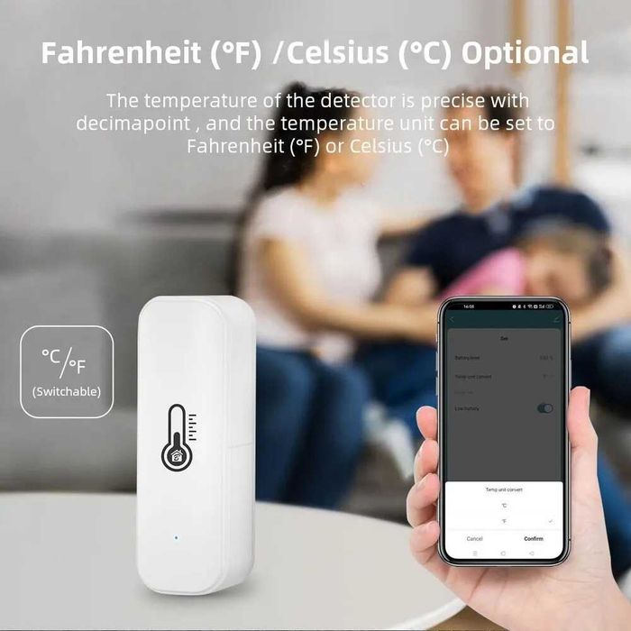 Czujnik  temperatury  WIFI TUYA SMART LIFE TH-8