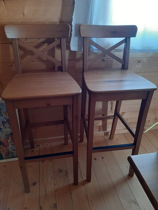 Cadeira/ Banco alto Ikea Cor Madeira Clara - Excelente Estado