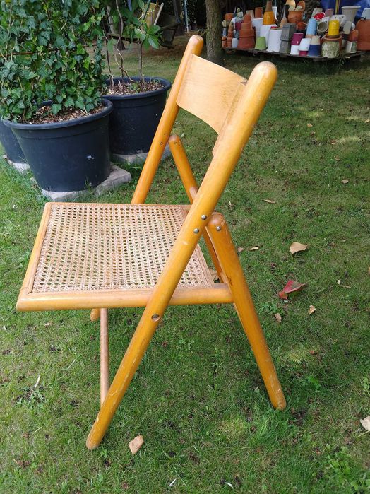 stare ogrodowe krzesło-fotel składany