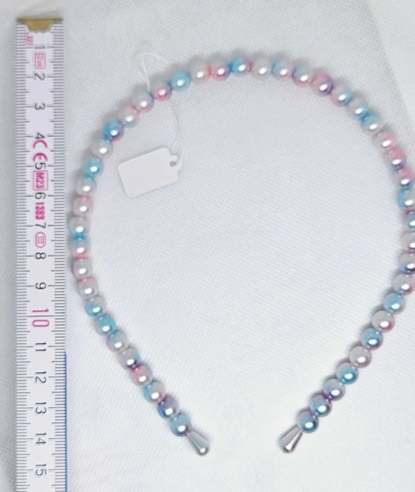 Opaska do włosów lub naszyjnik sztuczna perła