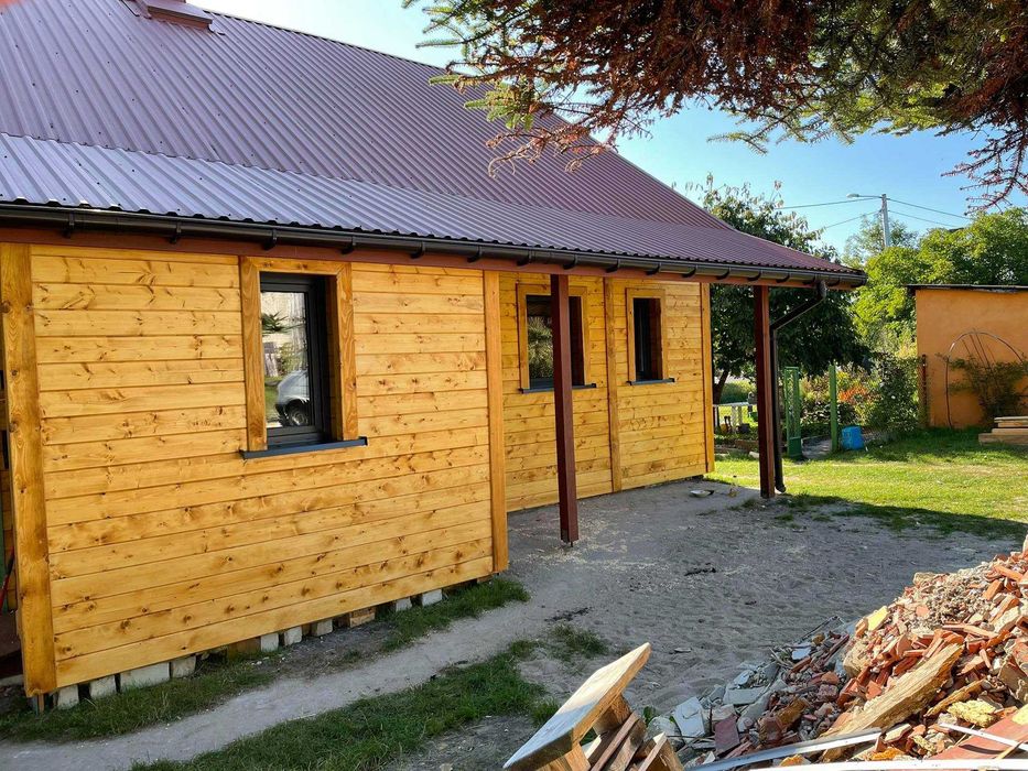 Deska Elewacyjna Imitacja Bala Półbal /ELEWACJE DREWNIANE MONTAŻ
