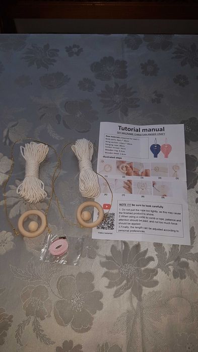 Zestaw do makramy 2 aniołki