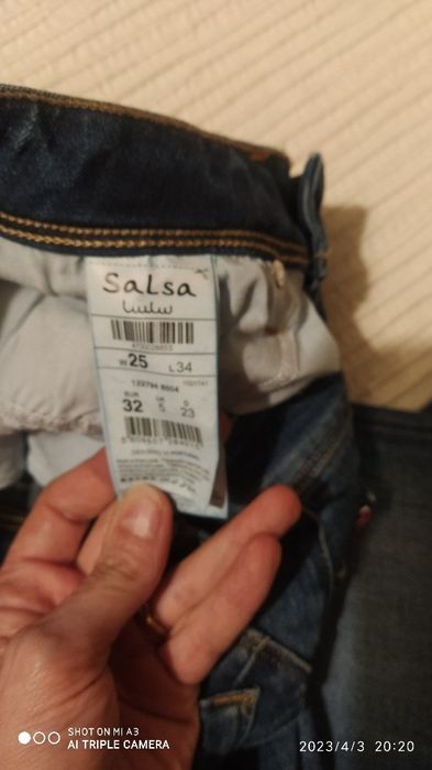 Jeans salsa direitos push up wonder