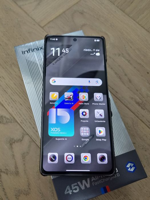Smartfon INFINIX Note 40 8/256GB 6.78" 120Hz srebrny - Racing Edition