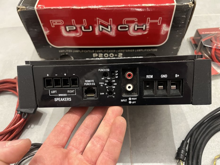 Wzmacniacz samochodowy Rockford Fosgate Punch P200-2 zestaw