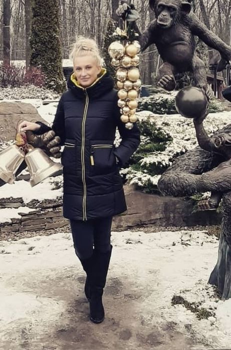 Зимовий теплий пуховик