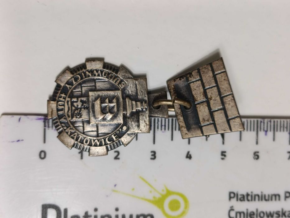 Odznaka budowniczy huty Katowice