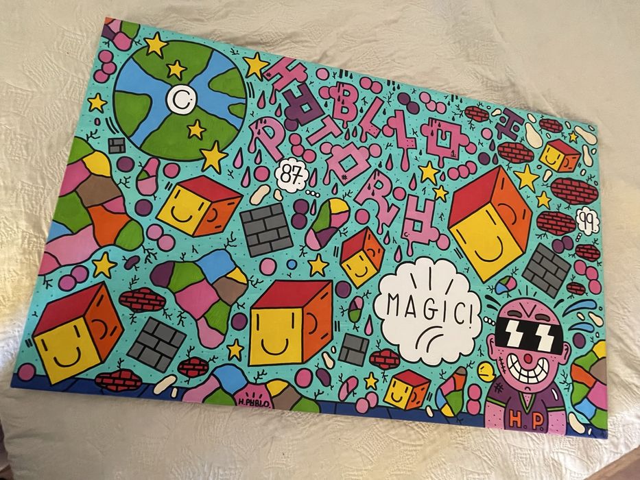 Tela única 1/1 do artista HATORY PABBLO - INTERNET IS A LIE - 2019