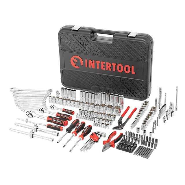 Набір інструментів, 233ед., INTERTOOL Storm набір головок ,ключів
