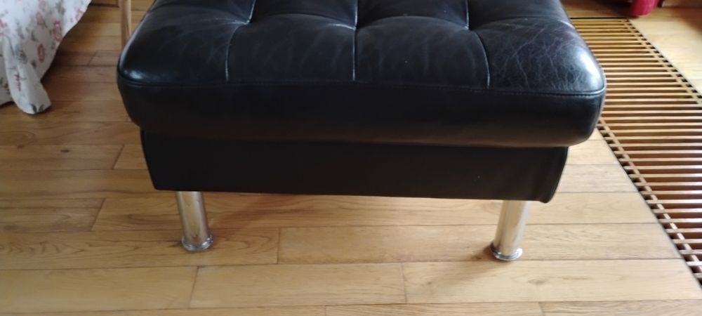 Podnóżek skórzany Ikea Landskrona