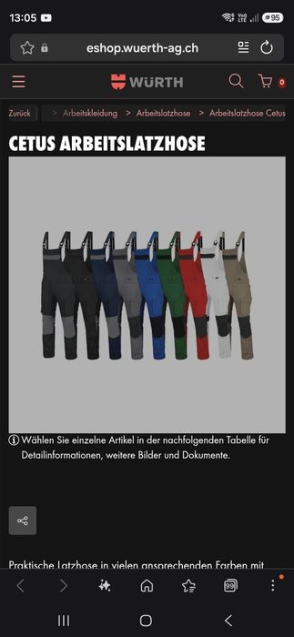 Nowe spodnie z szelkami