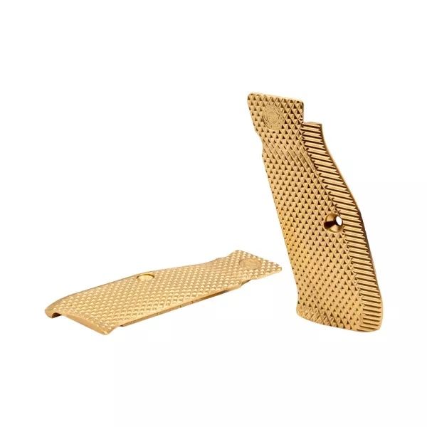 Eemann Tech Ultimate Brass Long Grips for CZ - Tamanho L - IPSC
