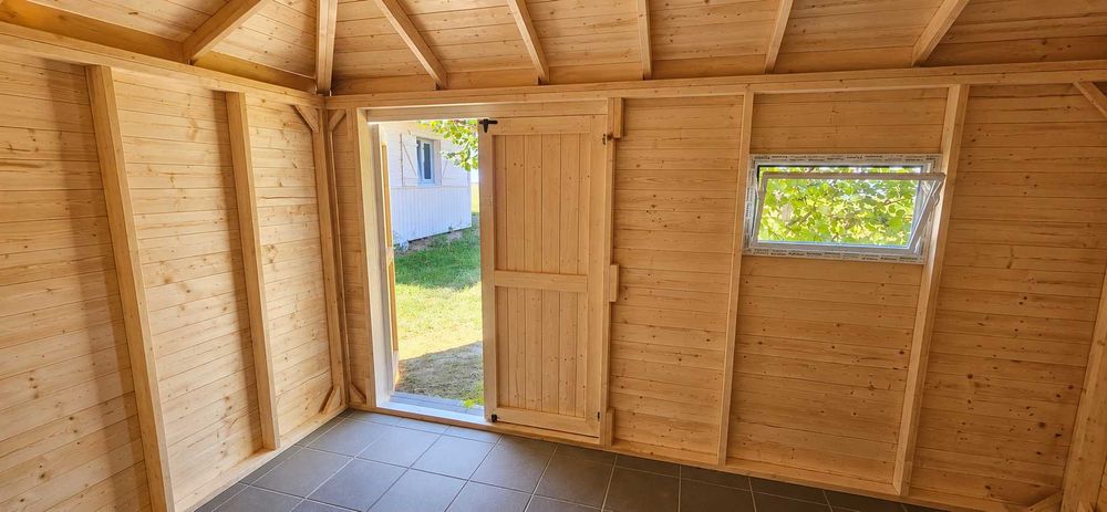 Domek Narzędziowy NORDIC DUO 400x300 z Drewutnią