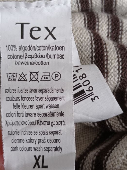 Bawełniany sweter w paski TeX r XL
