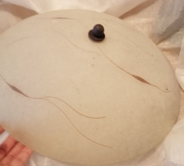 Candeeiro de tecto em vidro